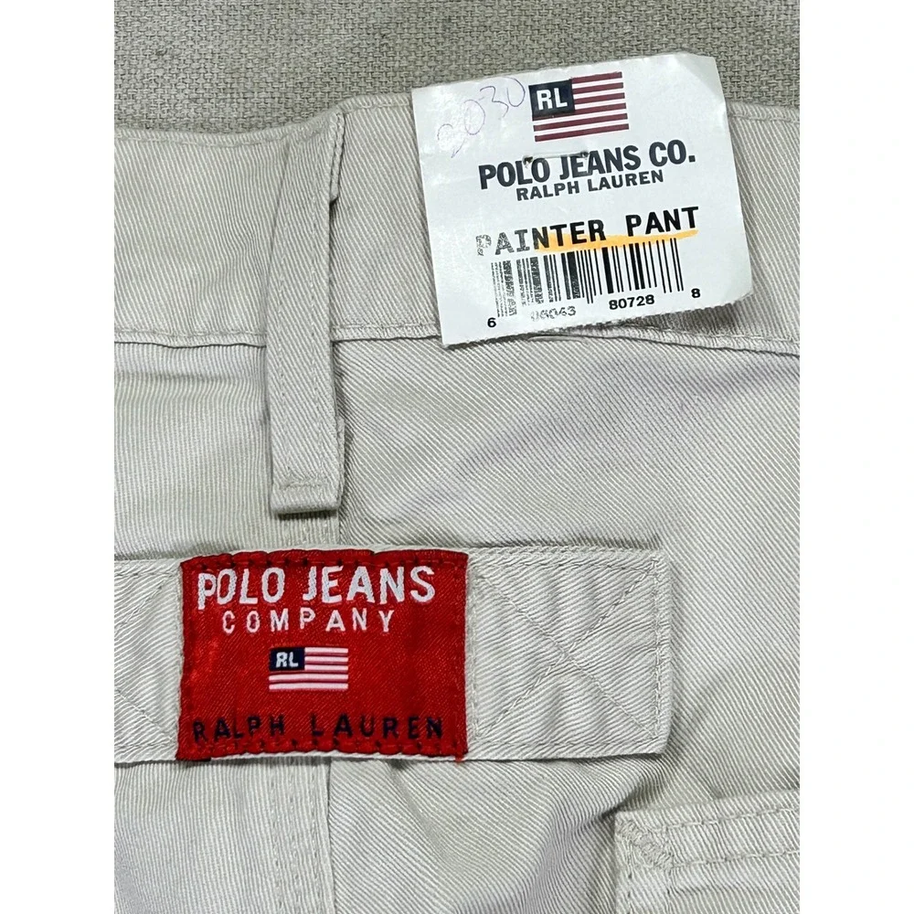 Vintage NWTs POLO Ralph Lauren‎ Men's 31 Painters Pants Cargo Carpenter Trousers